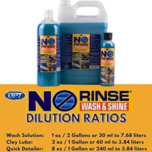 Optimum No Rinse Wash and Shine - ONR Car Wash, 1 Gallon, New Formula Version 5, Safe on Paint, Coatings, Wraps, and Interior, Rinseless Wash provides an Eco Friendly Car Wash Option