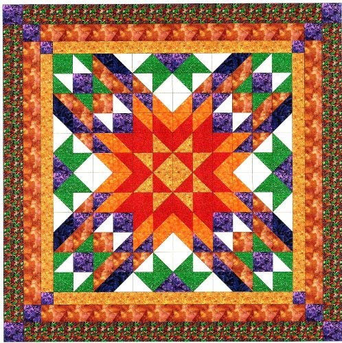 Easy Quilt Kit Autumn Star/Precut/Ready to Sew!!