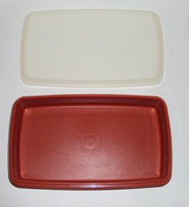 vintage tupperware, paprika red, meat cheese or deli keeper