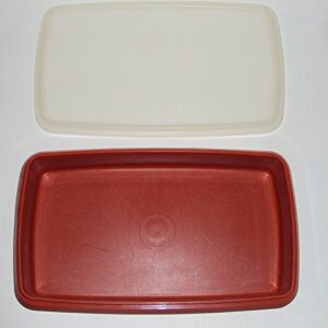 Vintage Tupperware, Paprika Red, Meat Cheese or Deli Keeper