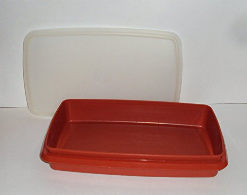 Vintage Tupperware, Paprika Red, Meat Cheese or Deli Keeper