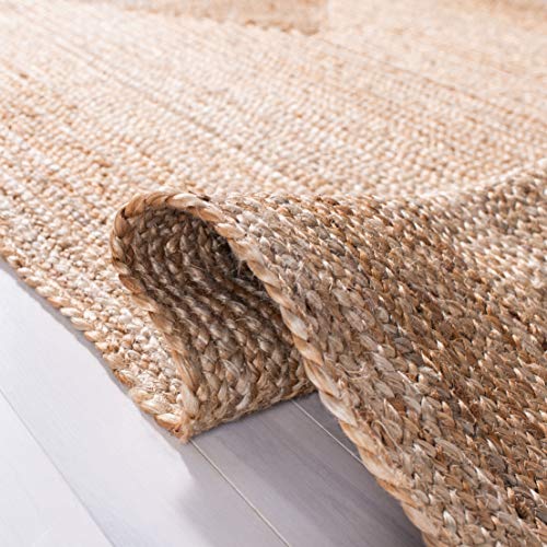 SAFAVIEH Cape Cod Collection Area Rug - 3' x 5' Oval, Natural, Handmade Flat Weave Jute, Ideal for High Traffic Areas in Living Room, Bedroom (CAP252A)