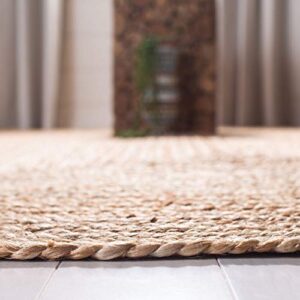 SAFAVIEH Cape Cod Collection Area Rug - 3' x 5' Oval, Natural, Handmade Flat Weave Jute, Ideal for High Traffic Areas in Living Room, Bedroom (CAP252A)