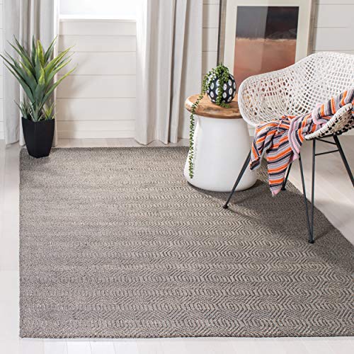 SAFAVIEH South Hampton Collection 5' x 7'6" Grey SHA243C Handmade Flatweave Area Rug