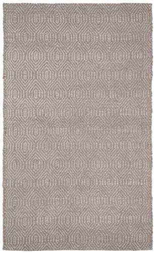 SAFAVIEH South Hampton Collection 5' x 7'6" Grey SHA243C Handmade Flatweave Area Rug