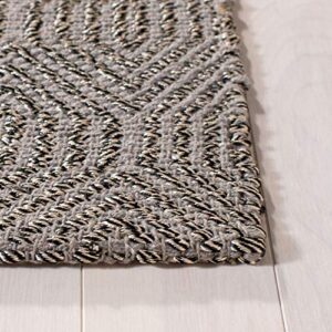 SAFAVIEH South Hampton Collection 5' x 7'6" Grey SHA243C Handmade Flatweave Area Rug