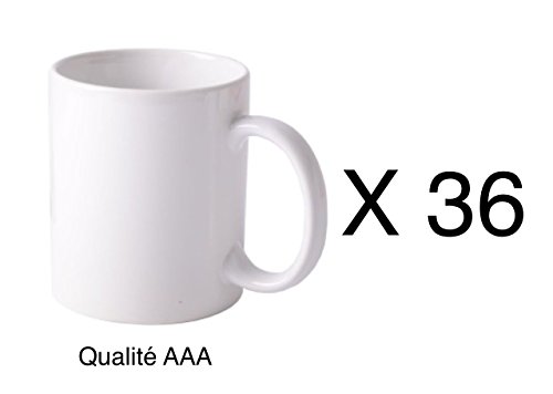 11 oz Porcelain Sublimation Mugs- Case of 36 Mugs