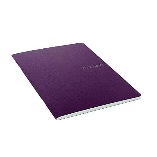 Fabriano EcoQua Notebook, Small, Staple-Bound, Blank, 38 Sheets, Wine