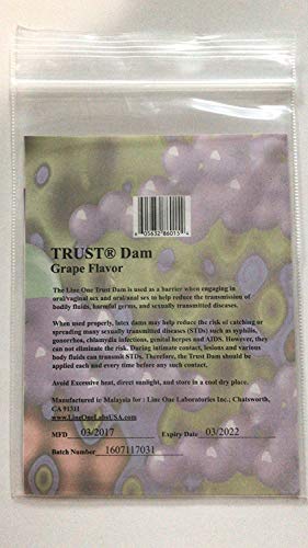 Latex Dental Dam Assorted Flavors & Scents -6 Pack