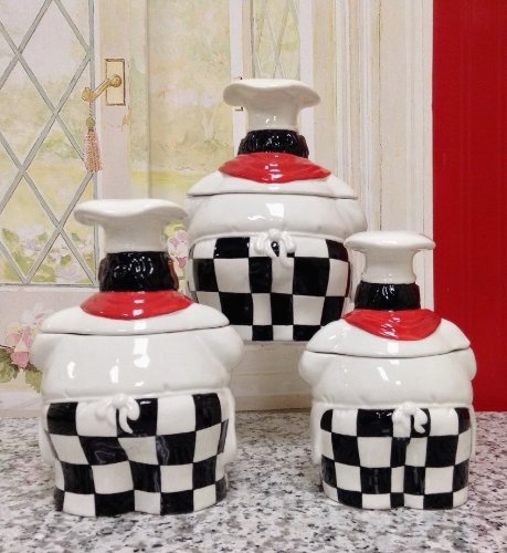 Happy Chef Collection by ACK (3PC CANISTER SET)