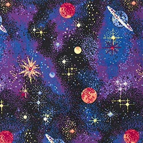 Joy Carpets Fluorescent Space Explorer 12' x 12' Area Rug