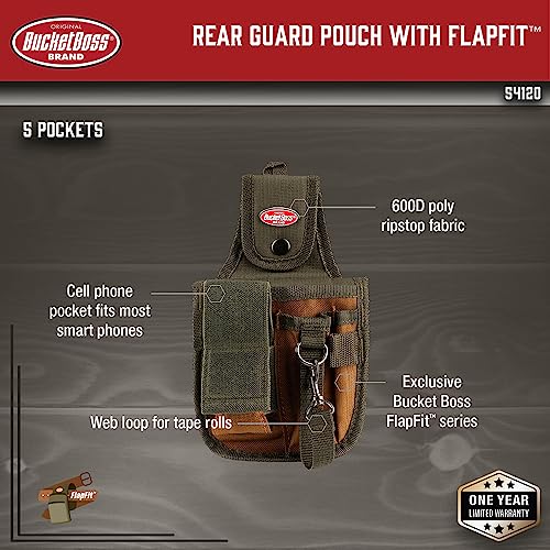 Bucket Boss - Rear Guard Pouch with FlapFit, Pouches - Original Series (54120) , Brown