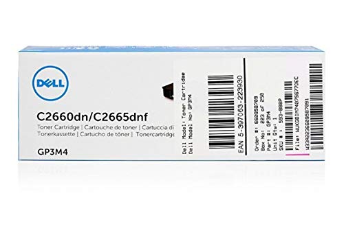 Dell GP3M4 Magenta Toner Cartridge, 1200 Yield, 1 Size