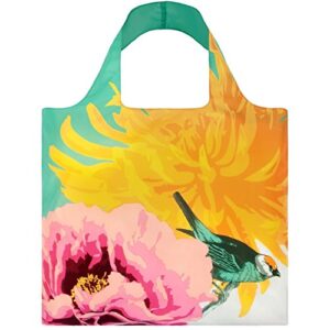 LOQI Botany Collection Pouch Reusable Bags, Multicolored, Set of 4, 19.7" x 16.5"