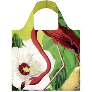 LOQI Botany Collection Pouch Reusable Bags, Multicolored, Set of 4, 19.7" x 16.5"