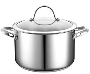 cooks standard 6-quart stainless steel stockpot with lid