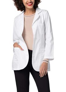 adar universal lab coats for women - princess cut 30" consultation lab coat - 806 - white - s