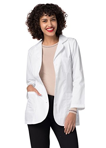 Adar Universal Lab Coats for Women - Princess Cut 30" Consultation Lab Coat - 806 - White - S