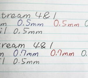 Uni-ball Jetstream 4&1 4 Color 0.5 Mm Ballpoint Multi Pen(msxe510005.24)+ 0.5 Mm Pencil(black Body) & 4colors Ink Pens Refills Value Set