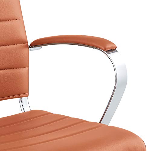 Modway Jive Office Chair, Mid Back, Terracotta