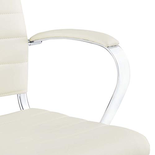 Modway Jive Office Chair, Mid Back, White