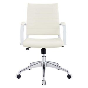 Modway Jive Office Chair, Mid Back, White