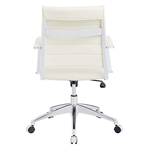 Modway Jive Office Chair, Mid Back, White