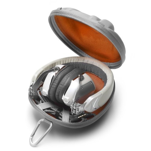 V-MODA XS On-Ear Folding Design Noise-Isolating Metal Headphone (White Silver)