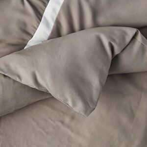 Vermont Grey Queen 8 Piece Comforter Bed in A Bag Set