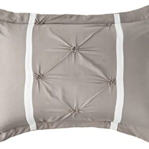 Vermont Grey Queen 8 Piece Comforter Bed in A Bag Set