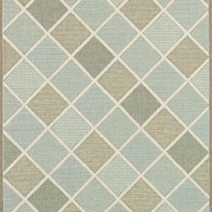 Couristan 2470/2007 Monaco Meridian Area Rugs, 2-Feet by 3-Feet 7-Inch, Multi