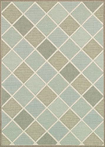 Couristan 2470/2007 Monaco Meridian Area Rugs, 2-Feet by 3-Feet 7-Inch, Multi