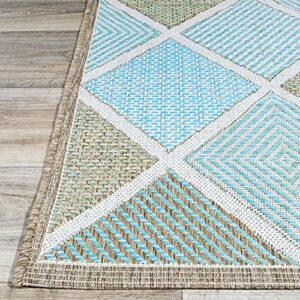 Couristan 2470/2007 Monaco Meridian Area Rugs, 2-Feet by 3-Feet 7-Inch, Multi