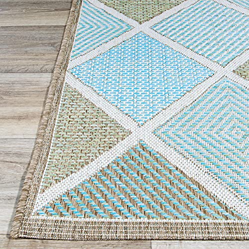 Couristan 2470/2007 Monaco Meridian Area Rugs, 2-Feet by 3-Feet 7-Inch, Multi