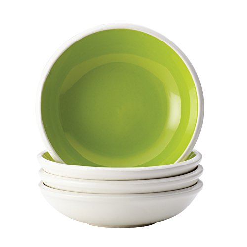 Rachael Ray Dinnerware Rise Fruit Bowl Set, 4 Piece, Green