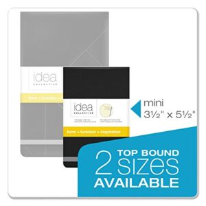 Oxford Idea Collective Top-Bound Mini Softcover Journal, 3-1/2" x 5-1/2", Legal Rule, Black Cover, 96 Sheets (56885)