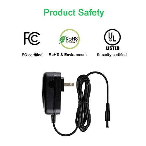 MyVolts 9V Power Supply Adaptor Compatible with/Replacement for Dymo LabelPOINT 200 Label Printer - US Plug