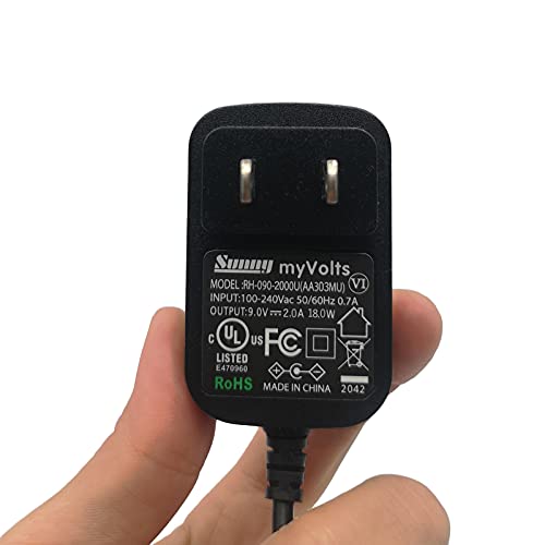 MyVolts 9V Power Supply Adaptor Compatible with/Replacement for Brother PT-1280 Label Printer - US Plug