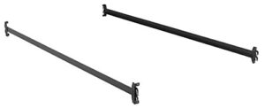 steel bed side rails with hook-on claws, 76" long for twin & full size beds
