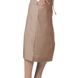 Adar Universal Scrub Skirts for Women - Mid-Calf Drawstring Scrub Skirt - 707 - Khaki - 12