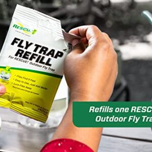 RESCUE! Reusable Fly Trap Bait Refill – Outdoor Use - 18 Pack