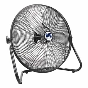big air | industrial grade air circulator for garage, shop, home, barn use (20" floor fan)