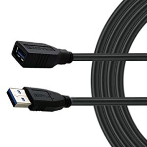 iMBAPrice USB 3.0 Extender - 15 Feet SuperSpeed USB 3.0 A Male to USB 3.0 A Female Extension Cable (Black)