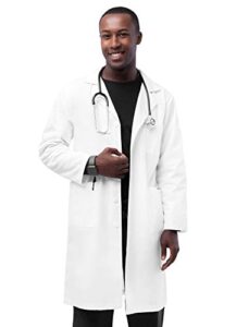 adar universal unisex lab coats - classic 39" lab coat - 803 - white - 34