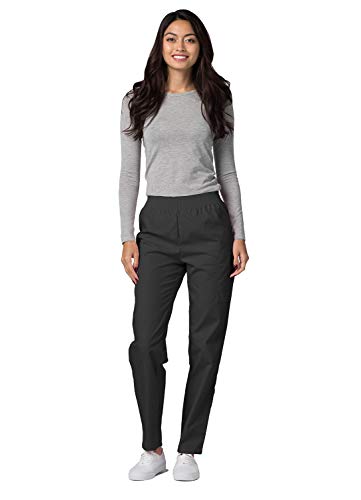 Adar Universal Scrubs for Women - Tapered Utility Cargo Scrub Pants - 503 - Pewter - XL