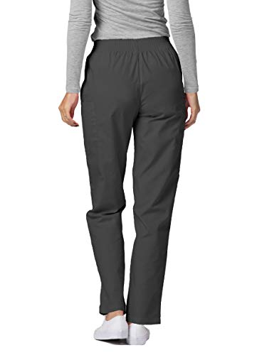 Adar Universal Scrubs for Women - Tapered Utility Cargo Scrub Pants - 503 - Pewter - XL