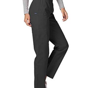 Adar Universal Scrubs for Women - Tapered Utility Cargo Scrub Pants - 503 - Pewter - XL