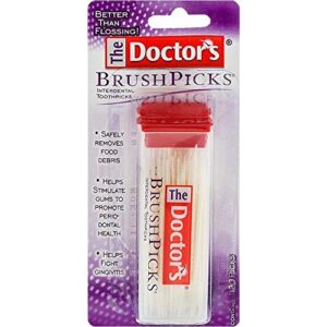 the doctor’s brushpicks interdental toothpicks, 120 brushpicks