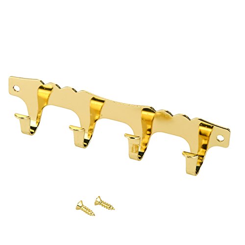 HIGHPOINT Key-Box 4-Hook Strip Brass Plated