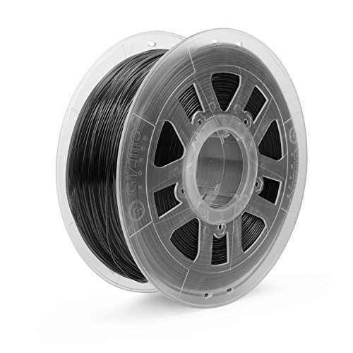 Gizmo Dorks 3mm (2.85mm) PLA Filament 1kg / 2.2lb for 3D Printers, Black